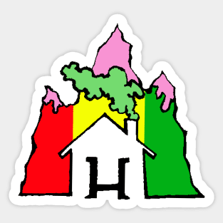 Hurbanation Three Peaks (Pink) Sticker